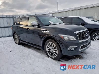 Czwarte zdjęcie samochodu z boku: 2017 INFINITI QX80 BASE VIN:JN8AZ2NC9H9430761 - miniatura