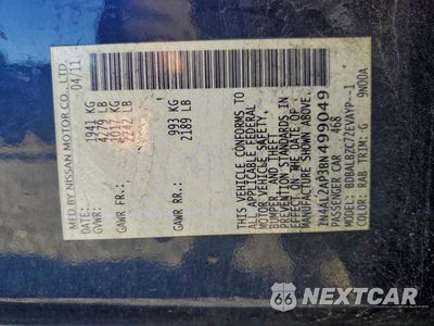 Zdjęcie 13 z 14 samochodu: 2011 NISSAN ALTIMA S W VIN:1N4AL2AP3BN499049 - miniatura
