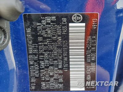 Zdjęcie 12 z 13 samochodu: 2024 TOYOTA CAMRY SE NIGHT SHADE VIN:4T1G11AK1RU191625 - miniatura