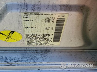 Zdjęcie 12 z 12 samochodu: 2017 NISSAN ALTIMA 2.5 VIN:1N4AL3AP7HC171384 - miniatura