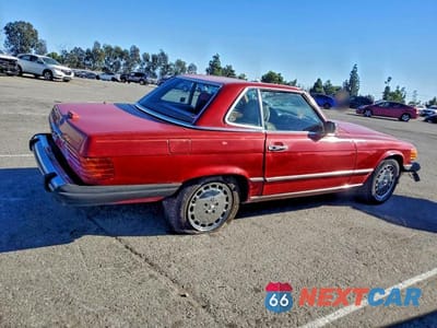 Trzecie zdjęcie samochodu z tyłu: 1988 MERCEDES-BENZ 560 SL VIN:WDBBA48D9JA080896 - miniatura