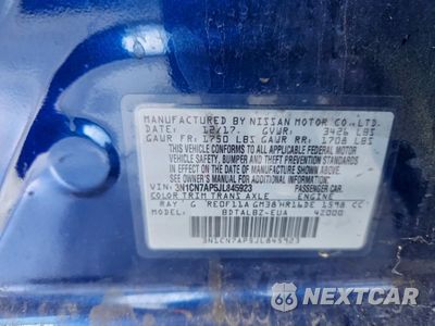 Zdjęcie 13 z 13 samochodu: 2018 NISSAN VERSA SV VIN:3N1CN7AP5JL845923 - miniatura