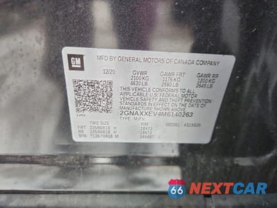 Zdjęcie 13 z 13 samochodu: 2021 CHEVROLET EQUINOX PREMIER VIN:2GNAXXEV4M6140263 - miniatura