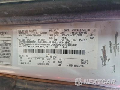 Zdjęcie 13 z 13 samochodu: 2021 FORD TRANSIT 350 DELIVERY VAN VIN:1FTBW3U81MKA06019 - miniatura