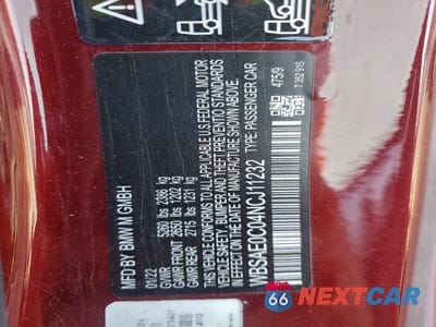 Zdjęcie 12 z 12 samochodu: 2022 BMW M8 VIN:WBSAE0C04NCJ11232 - miniatura