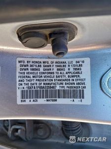 Zdjęcie 13 z 14 samochodu: 2010 HONDA CIVIC LX-S VIN:19XFA1F69AE059467 - miniatura