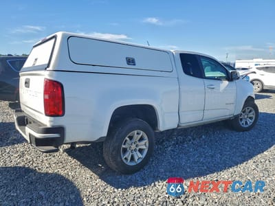 Trzecie zdjęcie samochodu z tyłu: 2021 CHEVROLET COLORADO LT VIN:1GCHSCEA0M1144311 - miniatura