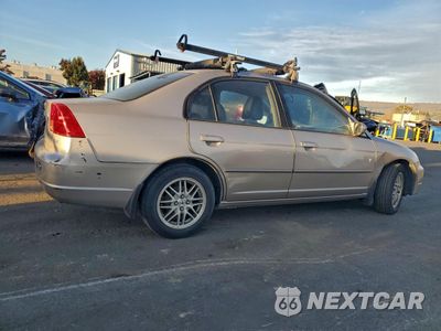 Trzecie zdjęcie samochodu z tyłu: 2002 HONDA CIVIC EX VIN:2HGES26882H586441 - miniatura
