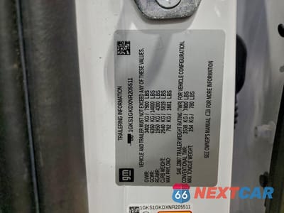 Zdjęcie 12 z 14 samochodu: 2022 GMC YUKON XL C1500 SLT VIN:1GKS1GKDXNR205511 - miniatura