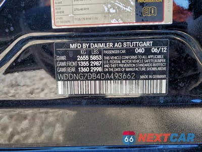 Zdjęcie 12 z 14 samochodu: 2013 MERCEDES-BENZ S 550 VIN:WDDNG7DB4DA493662 - miniatura