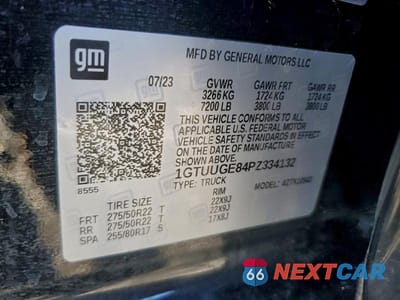 Zdjęcie 12 z 12 samochodu: 2023 GMC SIERRA K1500 DENALI VIN:1GTUUGE84PZ334132 - miniatura