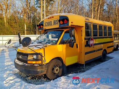 Drugie zdjęcie samochodu z przodu: 2012 CHEVROLET EXPRESS SCHOOL BUS VIN:1GB3G3BG5C1174413 - miniatura