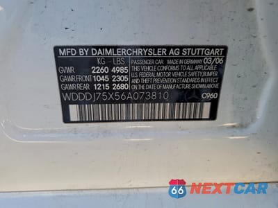 Zdjęcie 12 z 12 samochodu: 2006 MERCEDES-BENZ CLS 500C VIN:WDDDJ75X56A073810 - miniatura