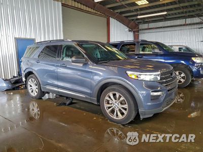Czwarte zdjęcie samochodu z boku: 2021 FORD EXPLORER XLT VIN:1FMSK8DH3MGA41426 - miniatura