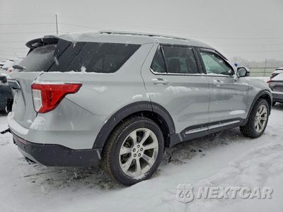 Trzecie zdjęcie samochodu z tyłu: 2020 FORD EXPLORER PLATINUM VIN:1FM5K8HC0LGC08447 - miniatura