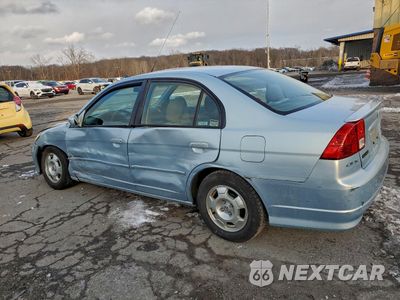Drugie zdjęcie samochodu z przodu: 2005 HONDA CIVIC HYBRID VIN:JHMES96675S021308 - miniatura