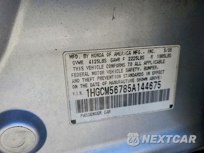 Zdjęcie 12 z 12 samochodu: 2005 HONDA ACCORD EX VIN:1HGCM56785A144675 - miniatura