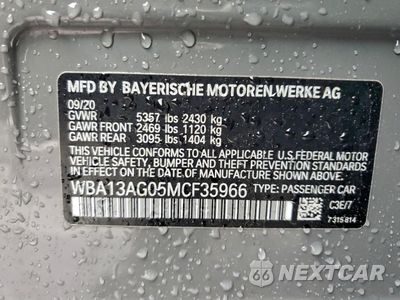 Zdjęcie 13 z 14 samochodu: 2021 BMW 530E VIN:WBA13AG05MCF35966 - miniatura