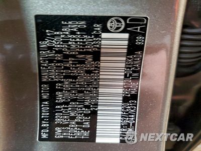 Zdjęcie 12 z 13 samochodu: 2017 TOYOTA COROLLA L VIN:2T1BURHEXHC864735 - miniatura