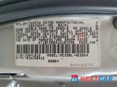 Zdjęcie 12 z 12 samochodu: 2001 TOYOTA AVALON XLS VIN:4T1BF28B41U167296 - miniatura