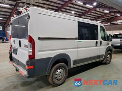 Trzecie zdjęcie samochodu z tyłu: 2017 RAM PROMASTER 1500 DELIVERY VAN VIN:3C6TRVAG8HE523837 - miniatura