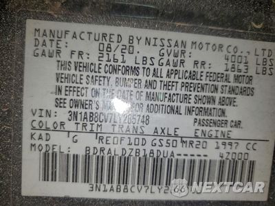 Zdjęcie 13 z 13 samochodu: 2020 NISSAN SENTRA SV VIN:3N1AB8CV7LY285748 - miniatura