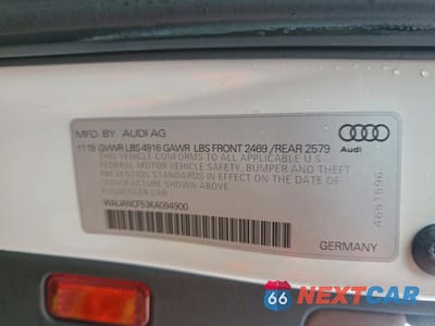 Zdjęcie 12 z 12 samochodu: 2019 AUDI A5 PREMIUM VIN:WAUANCF53KA094900 - miniatura