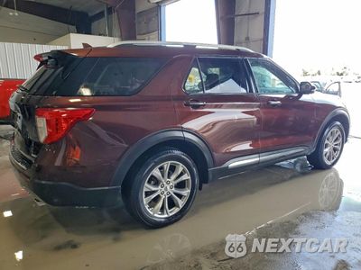 Trzecie zdjęcie samochodu z tyłu: 2020 FORD EXPLORER LIMITED VIN:1FMSK8FH8LGB65378 - miniatura
