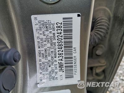 Zdjęcie 12 z 14 samochodu: 2008 HONDA CIVIC HYBRID VIN:JHMFA36248S024382 - miniatura
