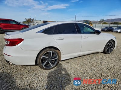 Trzecie zdjęcie samochodu z tyłu: 2021 HONDA ACCORD SPORT VIN:1HGCV1F34MA099218 - miniatura