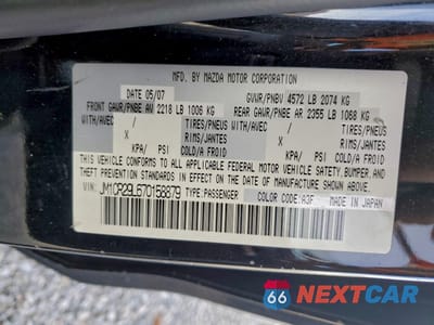 Zdjęcie 13 z 15 samochodu: 2007 MAZDA 5 VIN:JM1CR29L670158879 - miniatura