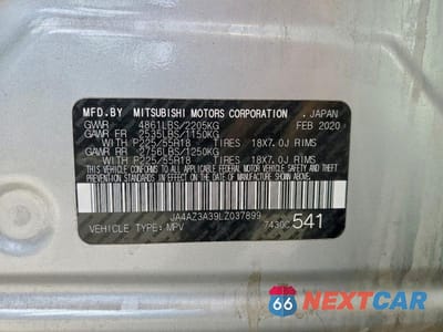 Zdjęcie 12 z 12 samochodu: 2020 MITSUBISHI OUTLANDER SE VIN:JA4AZ3A39LZ037899 - miniatura