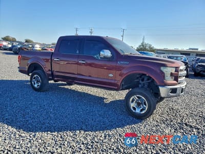Czwarte zdjęcie samochodu z boku: 2015 FORD F150 KING RANCH CREW CAB 5.0L V8 VIN:1FTEW1CF8FFC70786 - miniatura