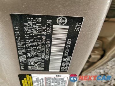 Zdjęcie 12 z 12 samochodu: 2005 TOYOTA CAMRY LE VIN:4T1BF30K65U590341 - miniatura