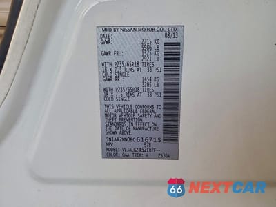 Zdjęcie 12 z 12 samochodu: 2014 NISSAN PATHFINDER S VIN:5N1AR2MN0EC616715 - miniatura