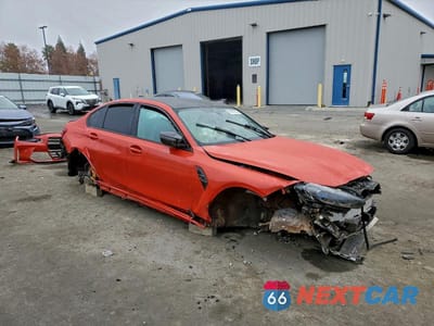 Czwarte zdjęcie samochodu z boku: 2021 BMW M3 COMPETITION VIN:WBS33AY07MFL22208 - miniatura