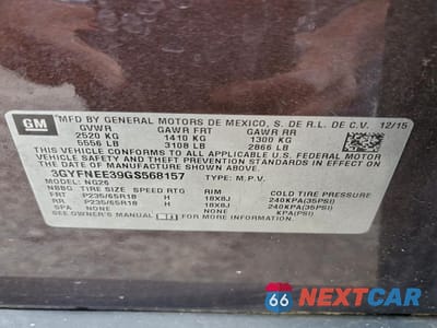 Zdjęcie 14 z 14 samochodu: 2016 CADILLAC SRX LUXURY COLLECTION VIN:3GYFNEE39GS568157 - miniatura