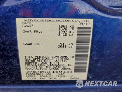 Zdjęcie 12 z 15 samochodu: 2020 NISSAN ALTIMA S VIN:1N4BL4BV5LC169133 - miniatura