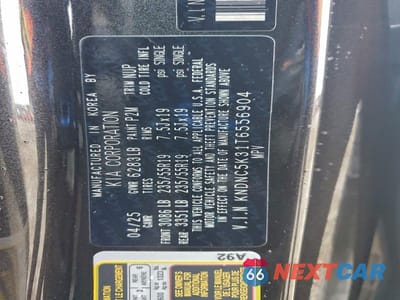 Zdjęcie 13 z 13 samochodu: 2026 KIA CARNIVAL EX VIN:KNDNC5K31T6556904 - miniatura