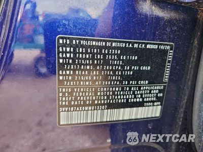 Zdjęcie 12 z 15 samochodu: 2021 VOLKSWAGEN TIGUAN S VIN:3VV1B7AX9MM013207 - miniatura
