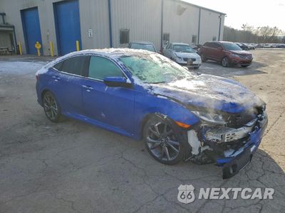 Czwarte zdjęcie samochodu z boku: 2019 HONDA CIVIC SPORT VIN:2HGFC2F86KH523193 - miniatura
