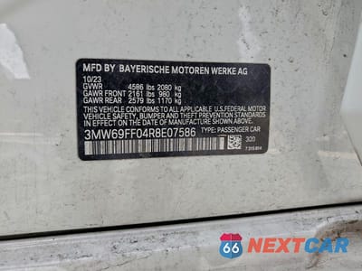 Zdjęcie 13 z 13 samochodu: 2024 BMW 330I VIN:3MW69FF04R8E07586 - miniatura