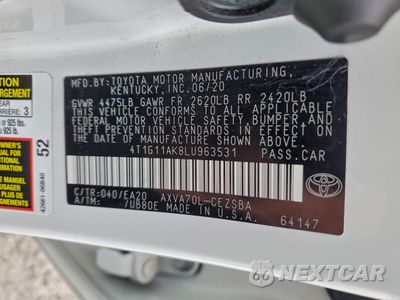Zdjęcie 12 z 15 samochodu: 2020 TOYOTA CAMRY SE VIN:4T1G11AK8LU963531 - miniatura