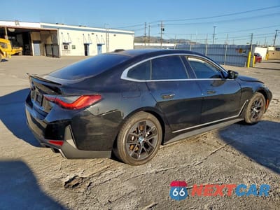 Trzecie zdjęcie samochodu z tyłu: 2024 BMW I4 EDRIVE 35 VIN:WBY43AW0XRFT38133 - miniatura