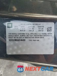 Zdjęcie 13 z 13 samochodu: 2018 CHEVROLET CAMARO ZL1 VIN:1G1FJ1R69J0146430 - miniatura