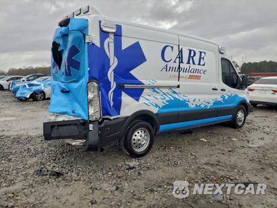 Trzecie zdjęcie samochodu z tyłu: 2024 FORD TRANSIT T-250 AMBULANCE VIN:1FDBR1CG3RKA88018 - miniatura