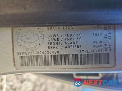 Zdjęcie 12 z 14 samochodu: 2002 VOLKSWAGEN GOLF GLS TDI VIN:9BWGP21J624035480 - miniatura