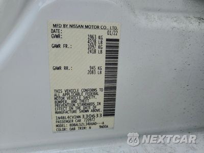 Zdjęcie 12 z 15 samochodu: 2022 NISSAN ALTIMA SR VIN:1N4BL4CV1NN330633 - miniatura