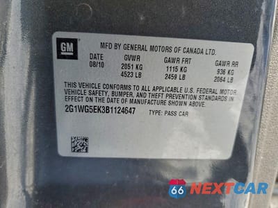 Zdjęcie 13 z 13 samochodu: 2011 CHEV IMPALA VIN:2G1WG5EK3B1124647 - miniatura
