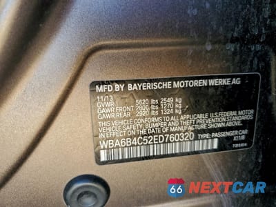 Zdjęcie 12 z 12 samochodu: 2014 BMW 650 XI GRAN COUPE VIN:WBA6B4C52ED760320 - miniatura